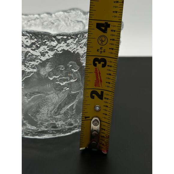 Vtg Kosta Boda Bowl Swedish Glass stamped Rhapsody couples Art 1980 Kjell Engman - Picture 8 of 13